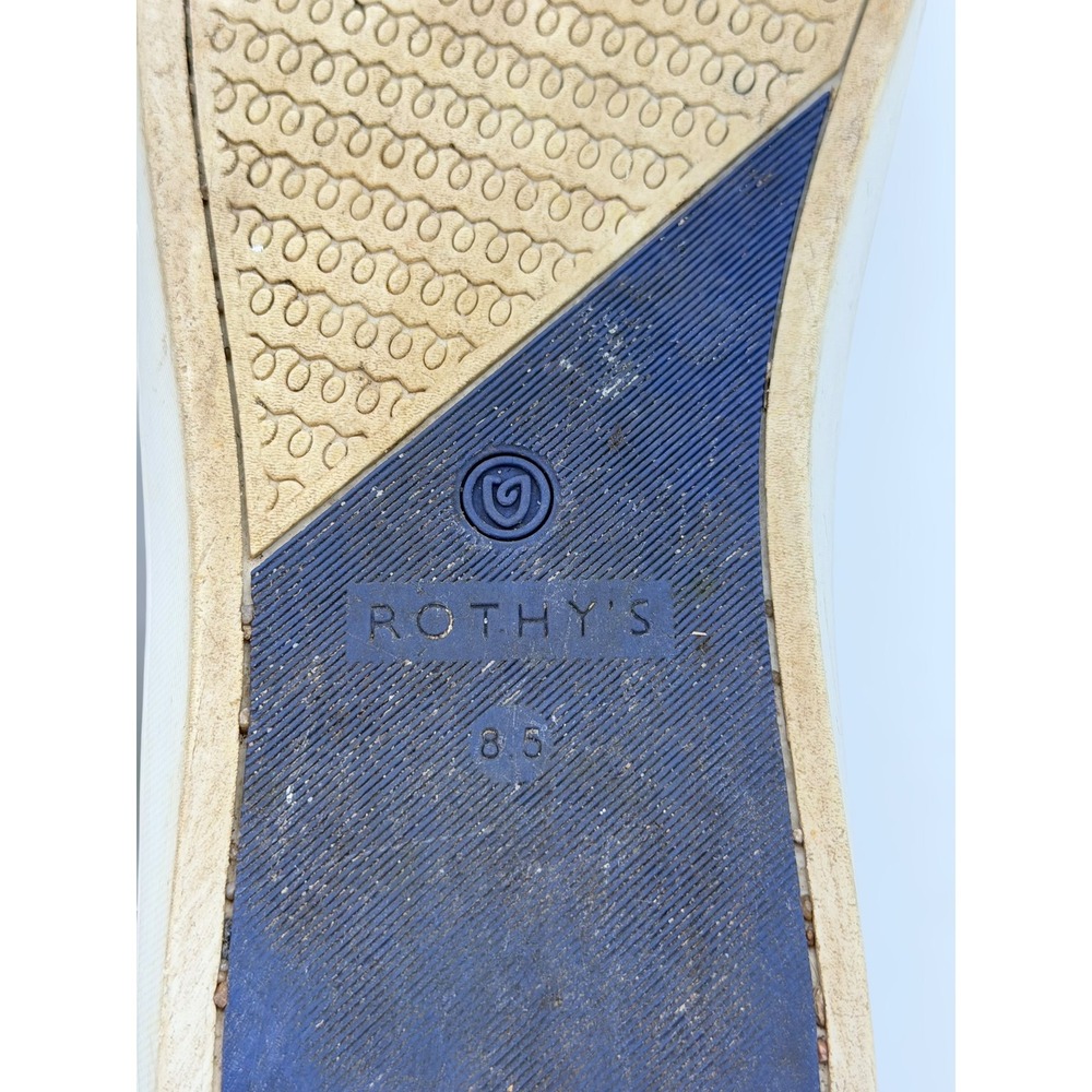 Rothys The Sneaker Sand Beige Slip On Knit Walking Shoes Womens 8.5 - Picture 5 of 5